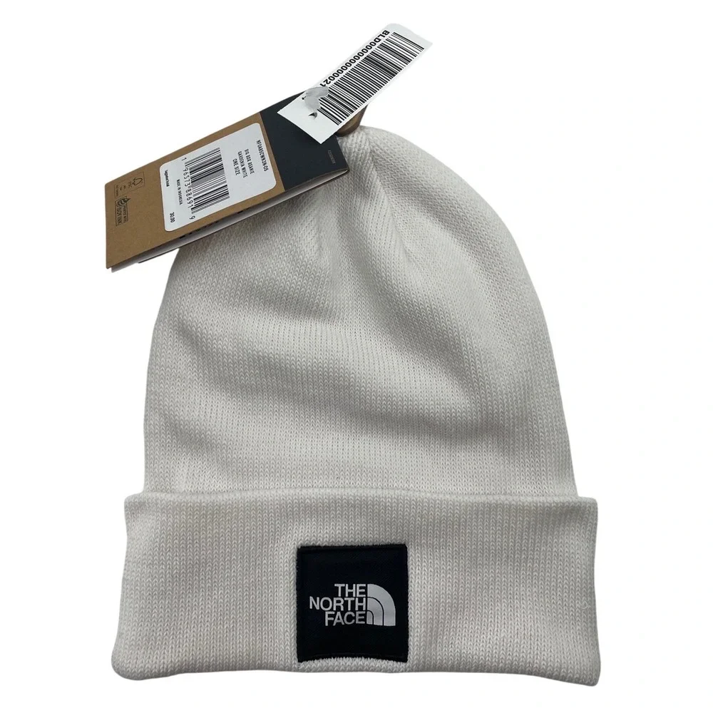 The North Face Beanie Big Box One Size Gardenia White NWT
